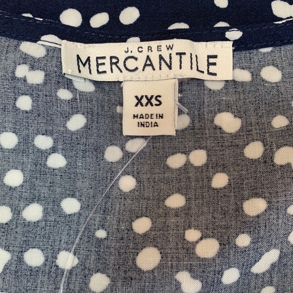 J. Crew Mercantile Sleeveless Top Abstract Polka Dot NWOT - Picture 7 of 7